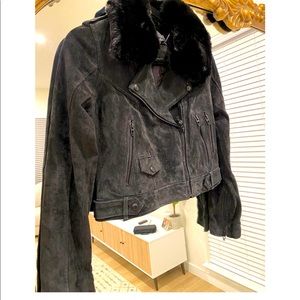 Orla Suede Moto Jacket